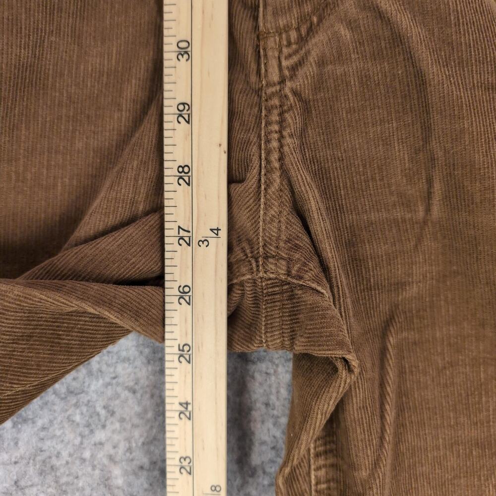 Eddie Bauer Pants Womens 8 Short Brown Corduroy Straight Leg Stretch Casual - Picture 5 of 10
